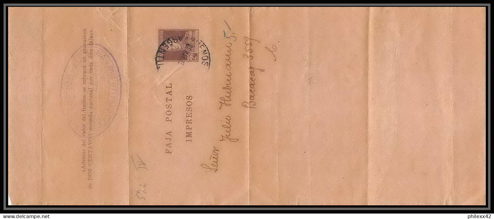 4199/ Argentine (Argentina) Entier Stationery Bande Pour Journal Newspapers Wrapper N°55 - Postal Stationery