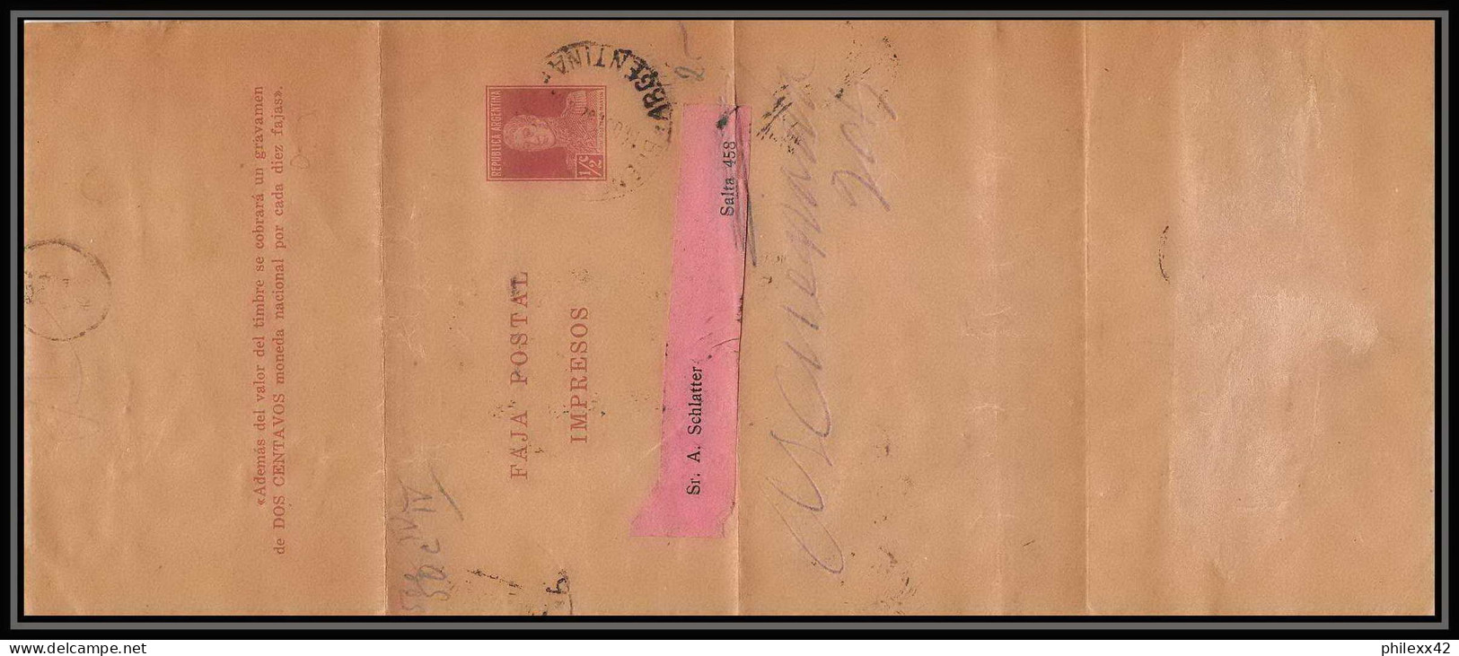 4200/ Argentine (Argentina) Entier Stationery Bande Pour Journal Newspapers Wrapper N°53 - Postal Stationery