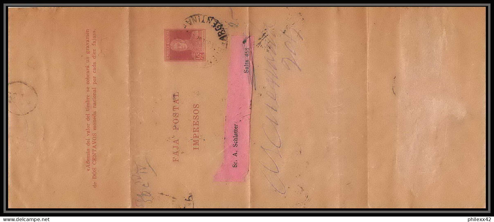 4200/ Argentine (Argentina) Entier Stationery Bande Pour Journal Newspapers Wrapper N°53 - Enteros Postales