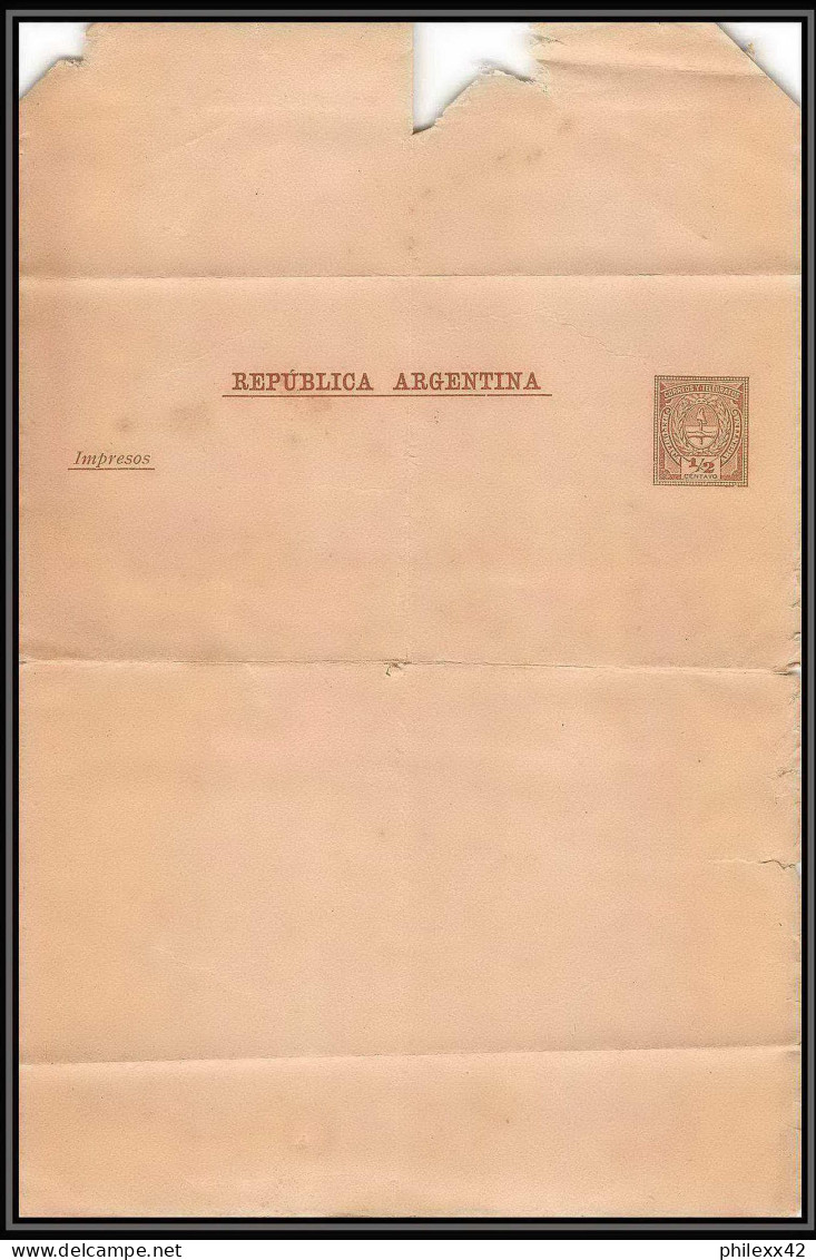 4212/ Argentine (Argentina) Entier Stationery Bande Pour Journal Newspapers Wrapper N°8 1889 Neuf (mint)  - Ganzsachen