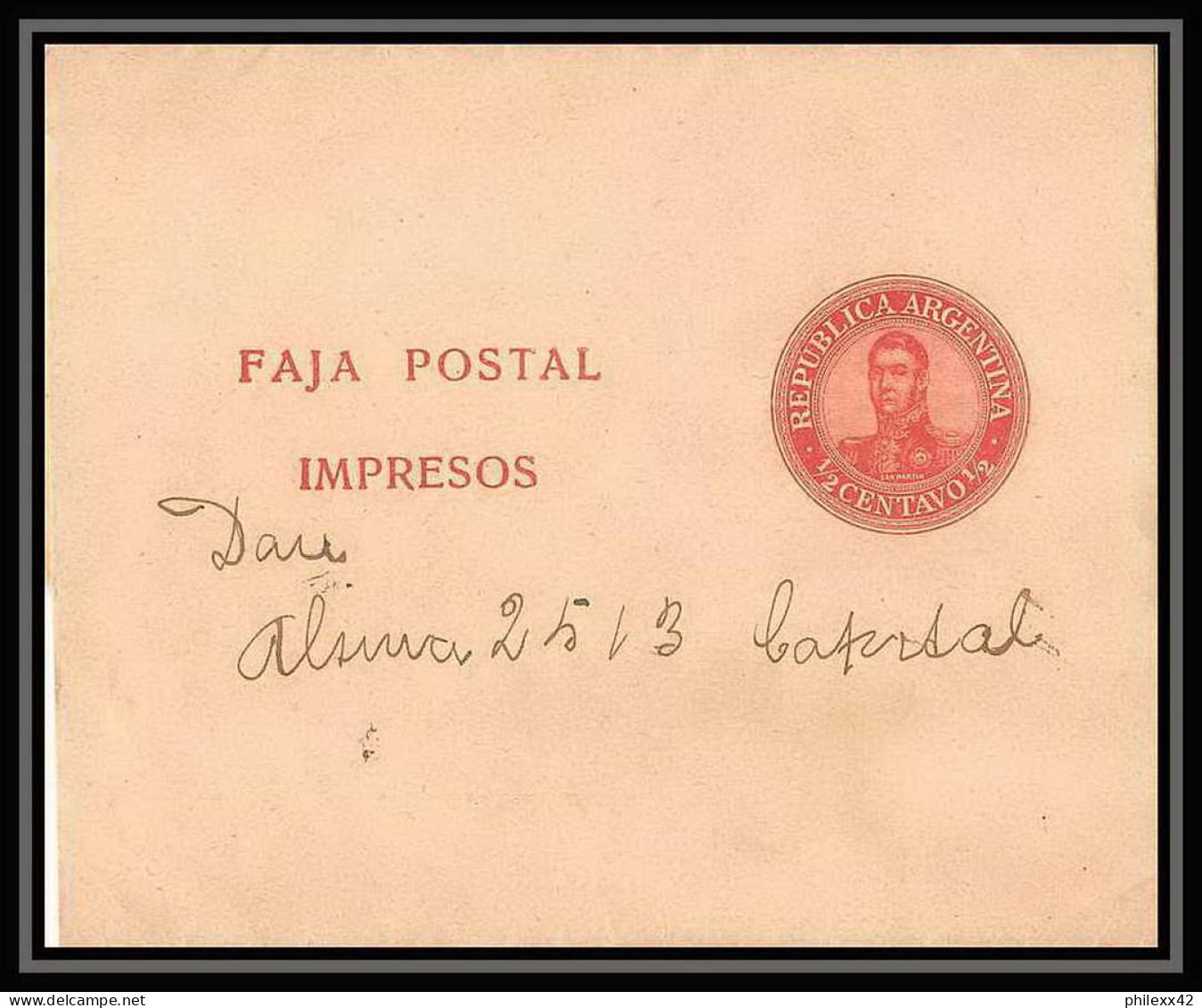 4225/ Argentine (Argentina) Entier Stationery Bande Pour Journal Newspapers Wrapper N°33 - Postal Stationery