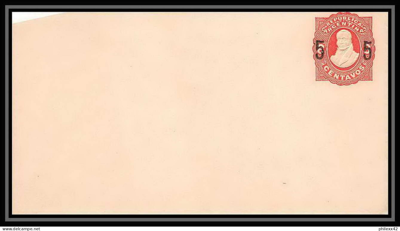 4249/ Argentine (Argentina) Entier Stationery Enveloppe (cover) N°10 Overprint Neuf (mint) Tb - Postwaardestukken