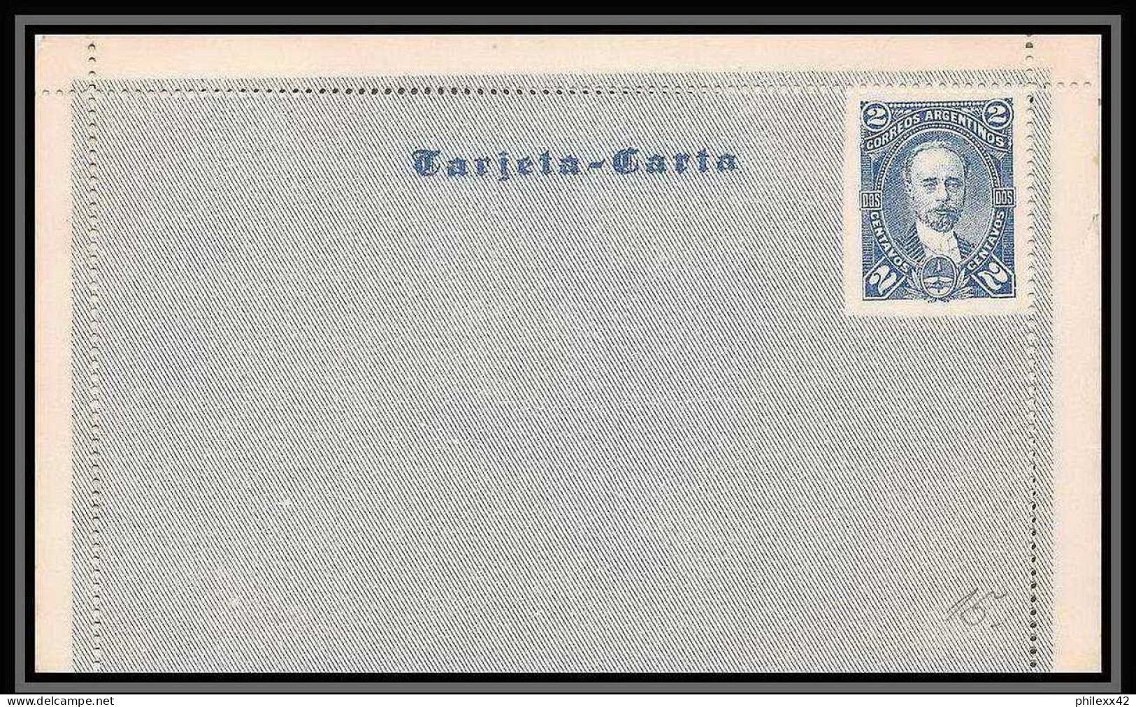 4255/ Argentine (Argentina) Entier Stationery Carte Lettre Letter Card N°1 Neuf (mint) Tb - Entiers Postaux