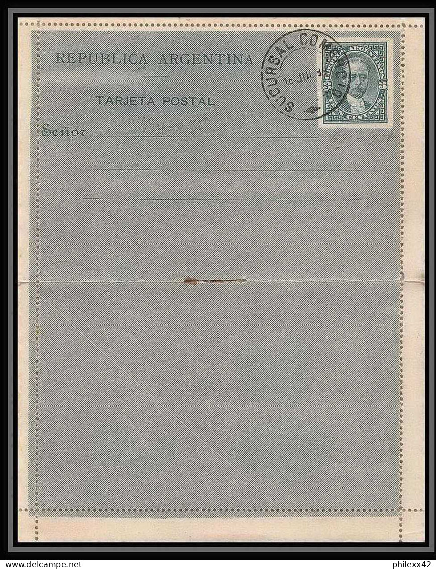 4253/ Argentine (Argentina) Entier Stationery Carte Lettre Letter Card N°2 1888 - Postal Stationery