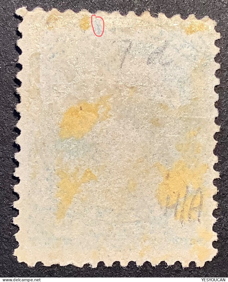 Sc.28 BETTER PAPER VARIETY? ~fine & Superb Cancel 1868 12 1/2c Blue Canada Large Queen Victoria - Used Stamps