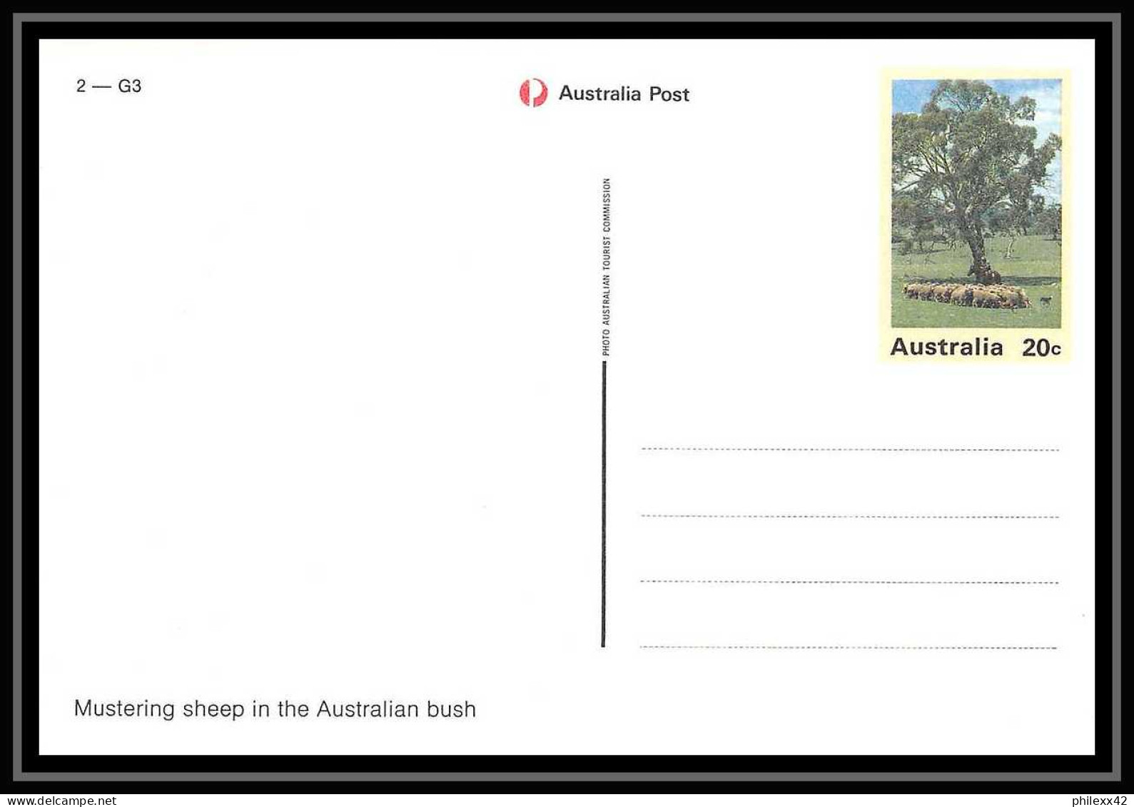 4677 Animals 41 Carte Postale Pre Stamped Postcards Serie 2 + Housse Australie Australia Entier Postal Stationery - Postal Stationery