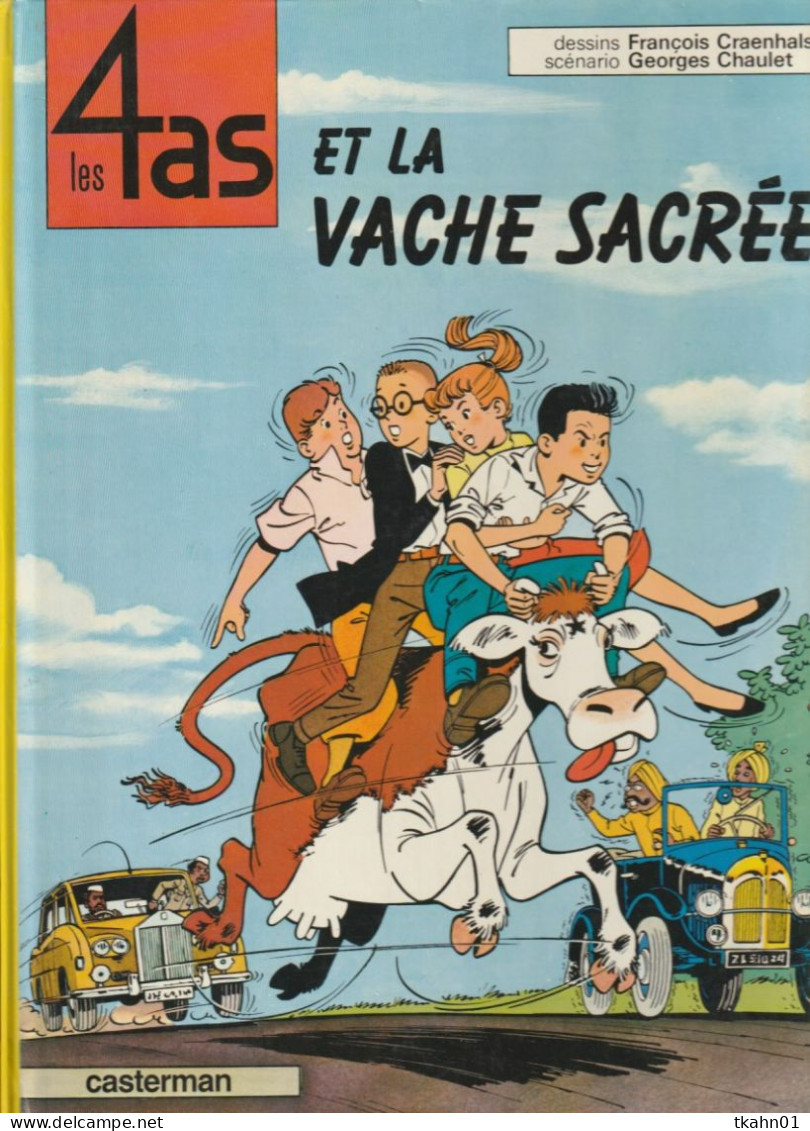 LES 4 AS   " ET LA VACHE SACREE " CASTERMAN - 4 As, Les