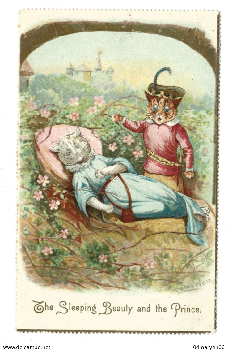***  1  X  LOUIS  WAIN  ***   -  The Sleeping Beauty And The Prince   -   ZIE / VOIR / SEE SCAN'S - Wain, Louis
