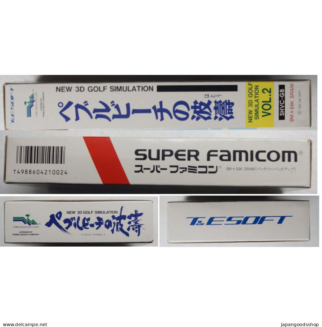 Super Famicom Pebble Beach Golf Links  SHVC-GB - Super Famicom