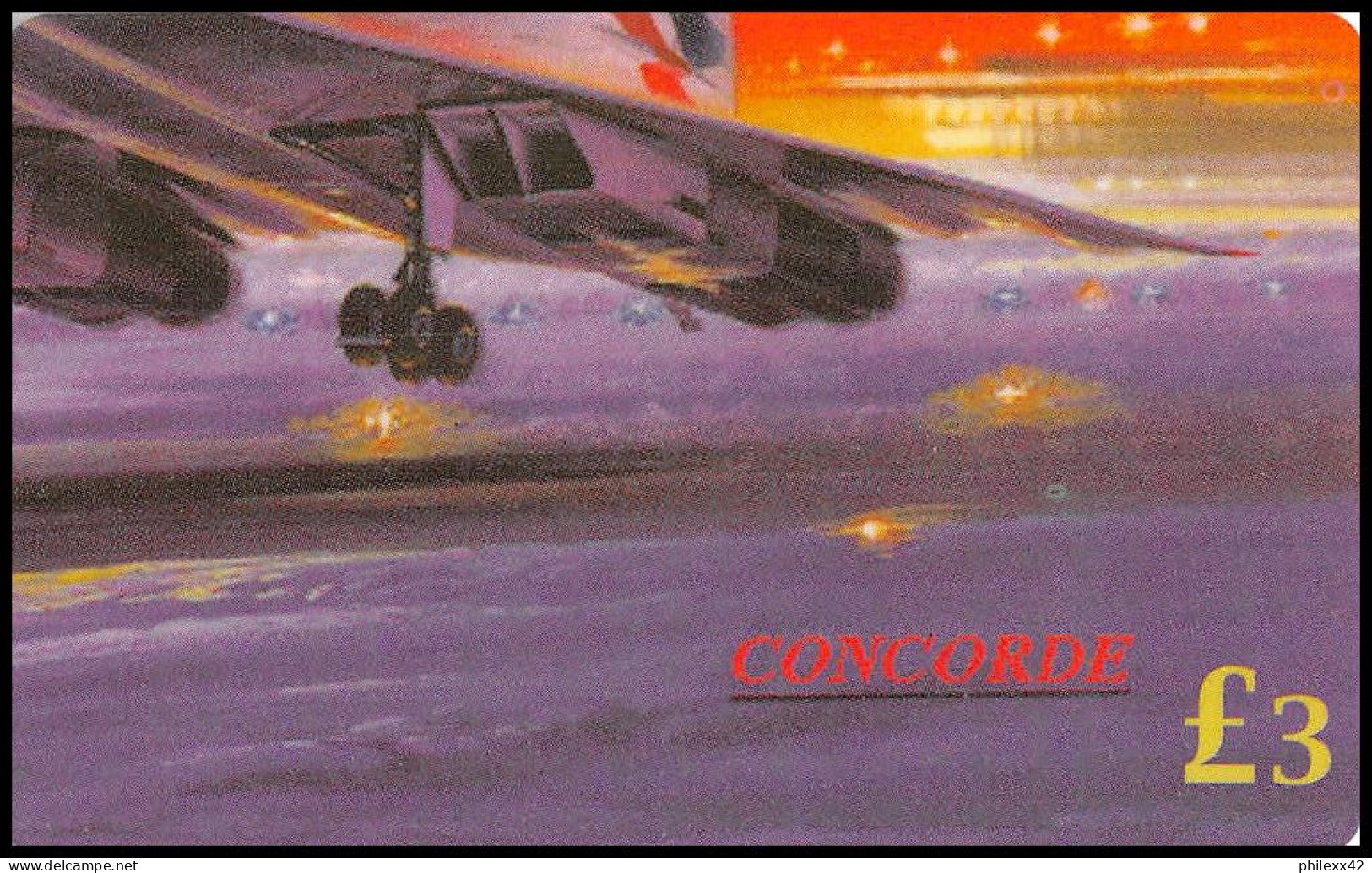0272/ 4 Télécartes (phone Card) Concorde Grande Bretagne Great Britain Tirage 250 - Vliegtuigen