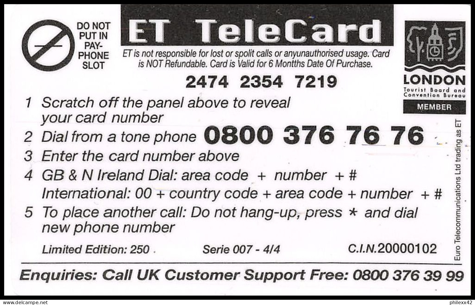 0272/ 4 Télécartes (phone Card) Concorde Grande Bretagne Great Britain Tirage 250 - Aviones