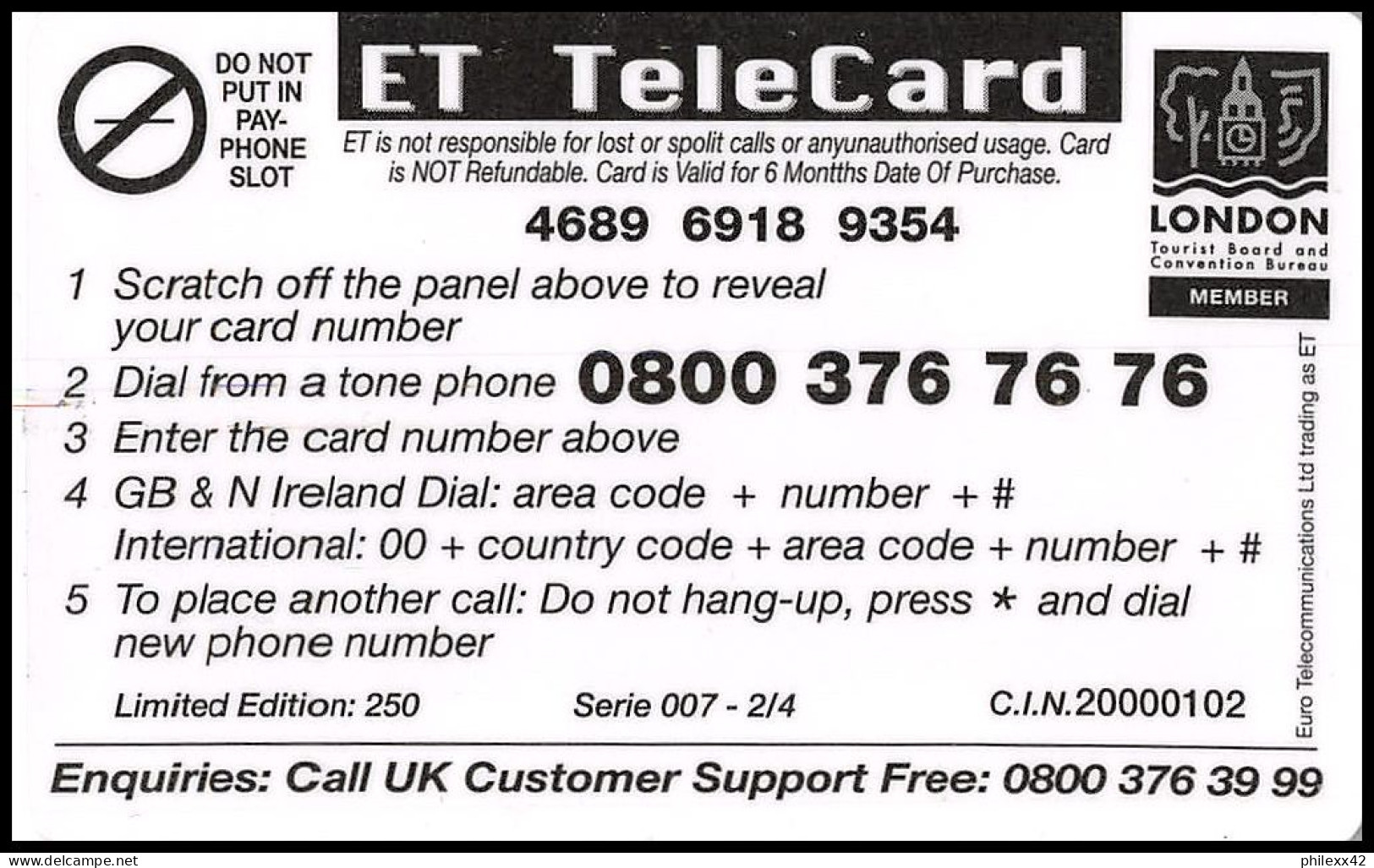 0272/ 4 Télécartes (phone Card) Concorde Grande Bretagne Great Britain Tirage 250 - Aerei