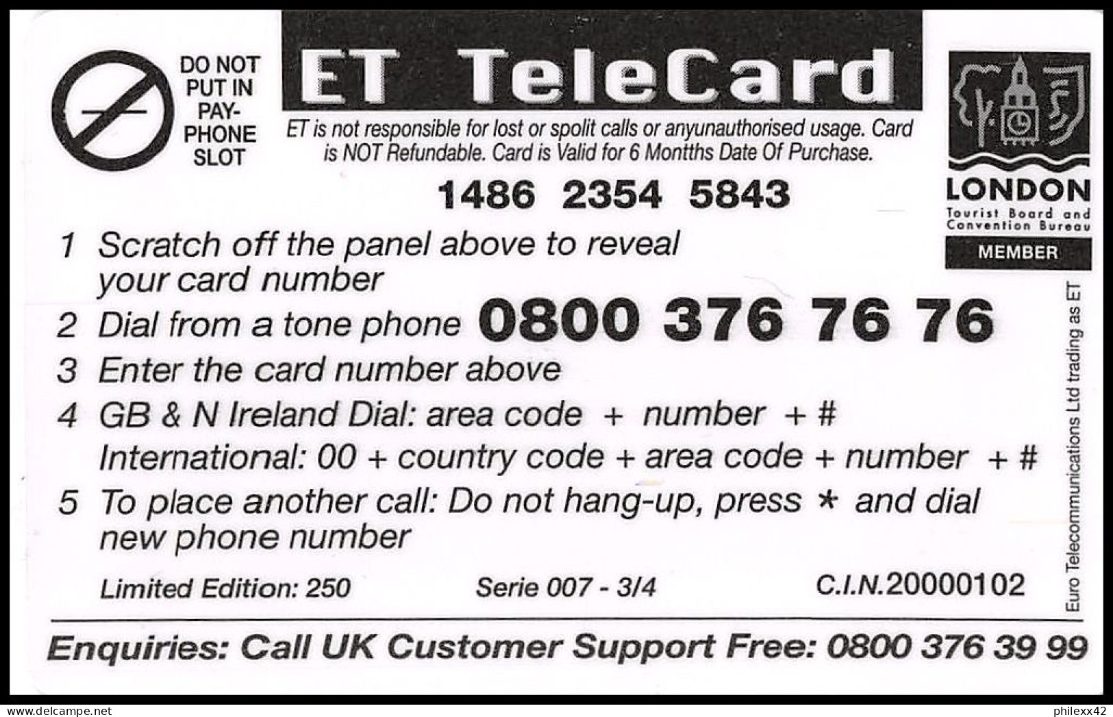 0272/ 4 télécartes (phone card) concorde grande bretagne great britain tirage 250