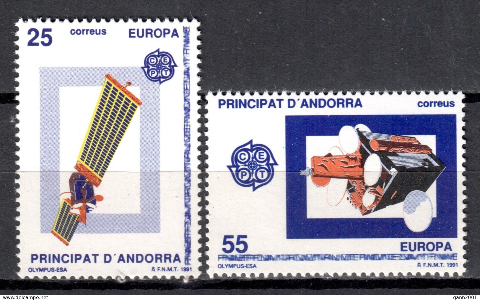 Andorra 1991 / Europa CEPT Space MNH Espacio / Il11  38-39 - 1991