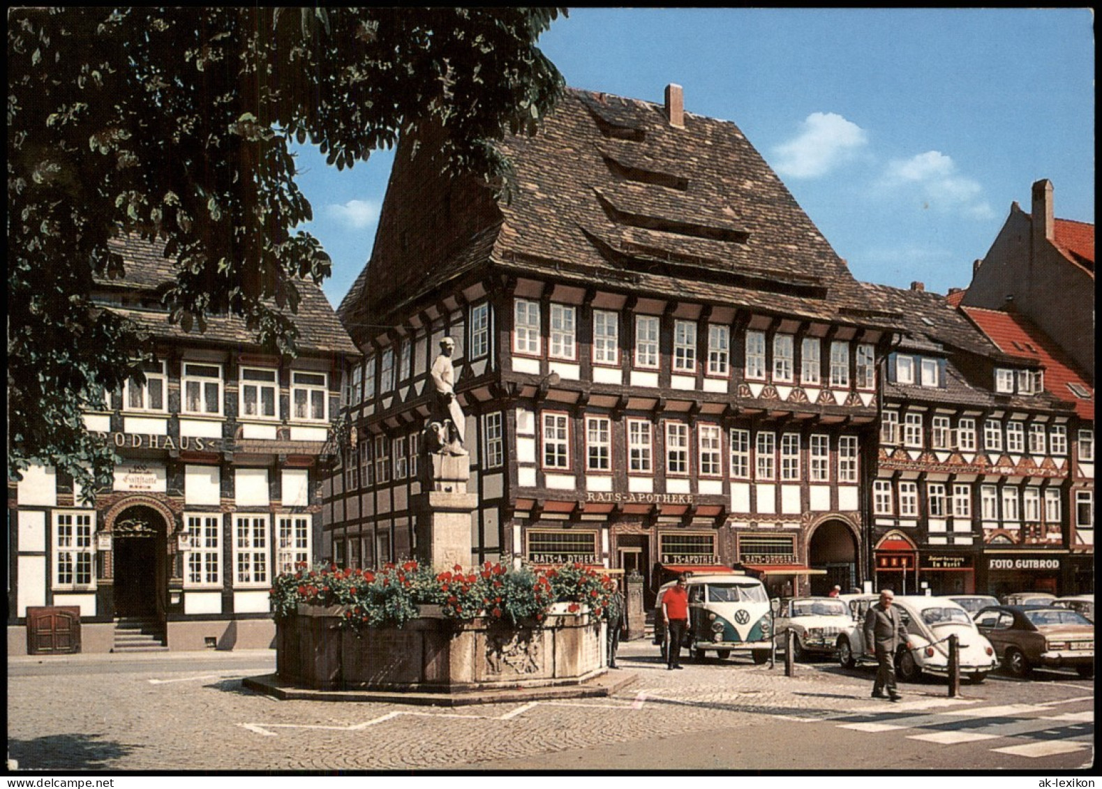 Ansichtskarte Einbeck Markt, VW Käfer Und Bulli 1976 - Einbeck
