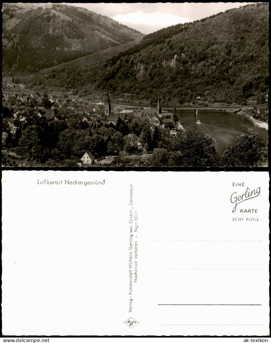 Ansichtskarte Neckargemünd Panorama-Ansicht 1960 - Neckargemünd