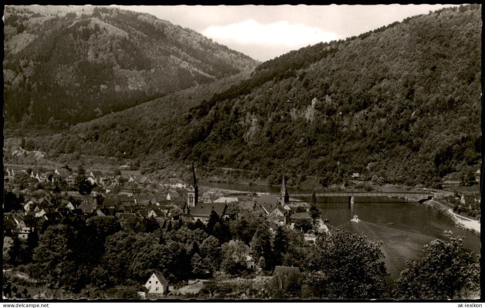 Ansichtskarte Neckargemünd Panorama-Ansicht 1960 - Neckargemünd