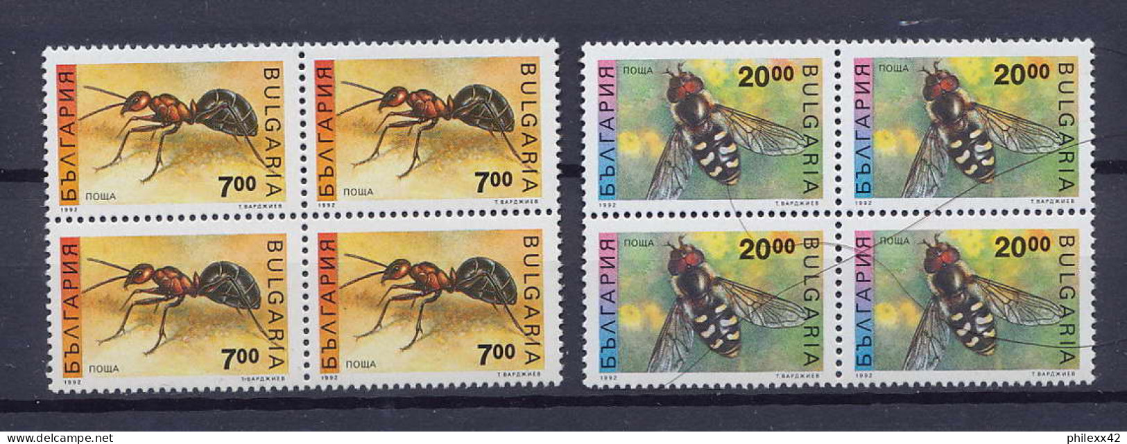 Bulgarie (Bulgaria) MNH ** 157b N° 3461 / 3162 Insectes ( Insects ) Fourmi Et Abeille Ant Bee  - Neufs