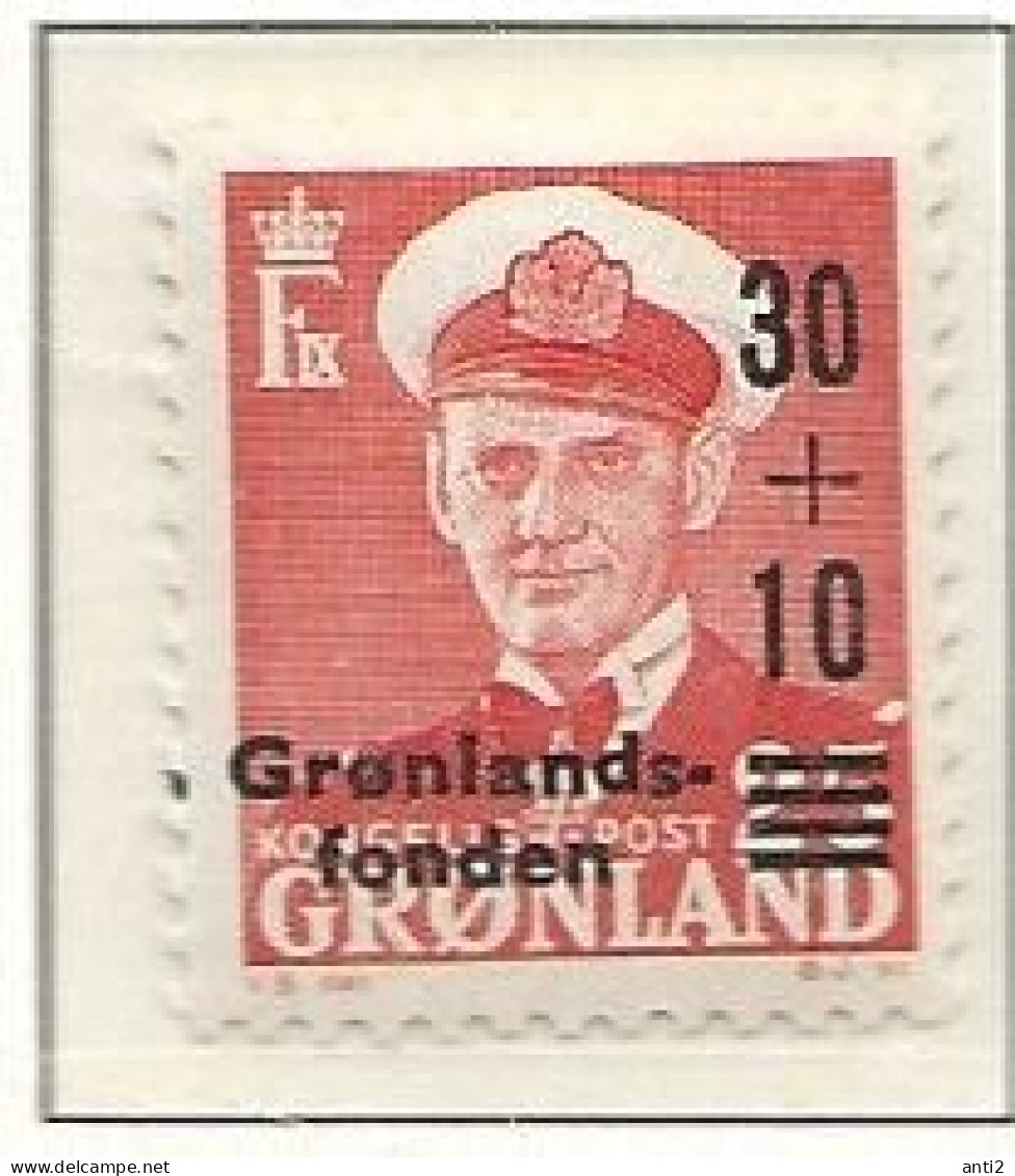 Greenland  1959 Greenland Aid. Mi.No. 32 With Letterpress Overprint "30/ +/ 10/ Grønlands-/ Fond "; MI 43   MNH(**) - Nuovi