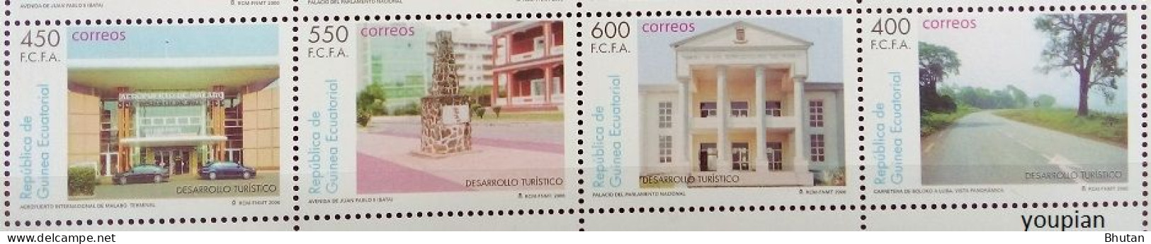 Equatorial Guinea 2006, Tourism, MNH Stamps Strip - Guinea Ecuatorial