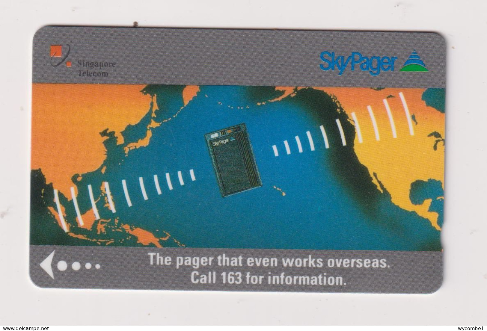 SINGAPORE - Sky Pager GPT Magnetic Phonecard - Singapur