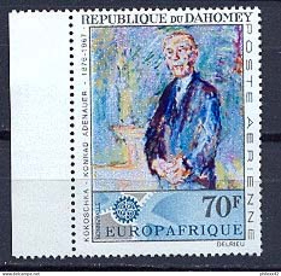 Dahomey ** MNH 20 - Poste Aérienne Y&t N° 62 ADENAUER PAR Kokoschka - Impressionismus