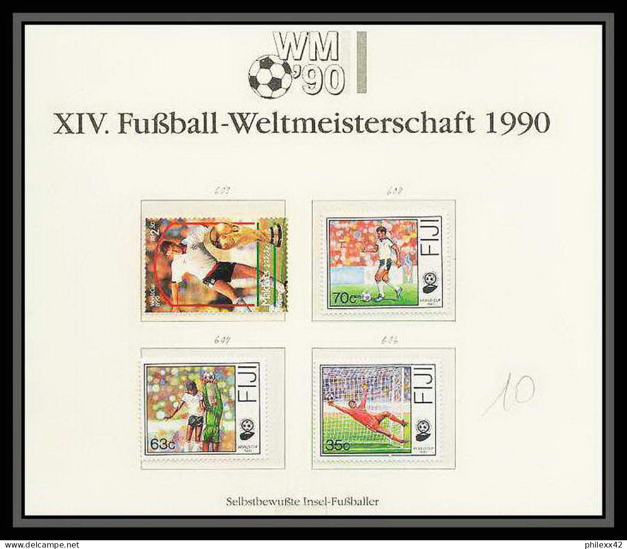 008 Football (Soccer) Italia 90 Neuf ** MNH - Fiji  - 1990 – Italien