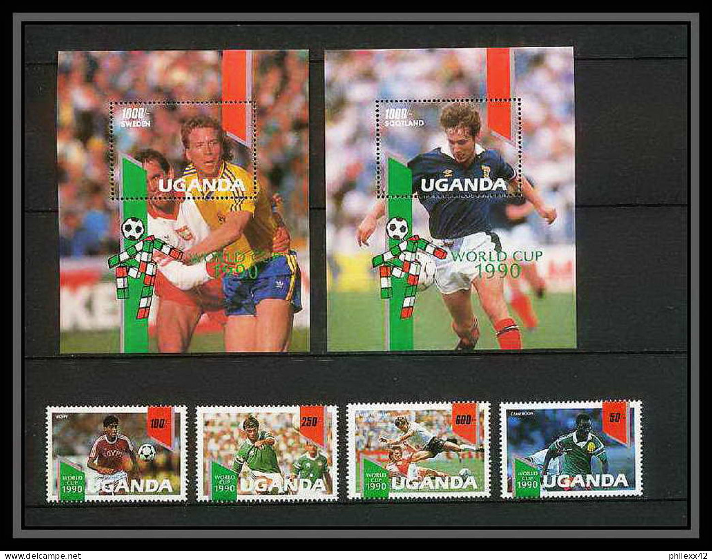 057 Football (Soccer) Italia 90 Neuf ** MNH - Uganda  - 1990 – Italien