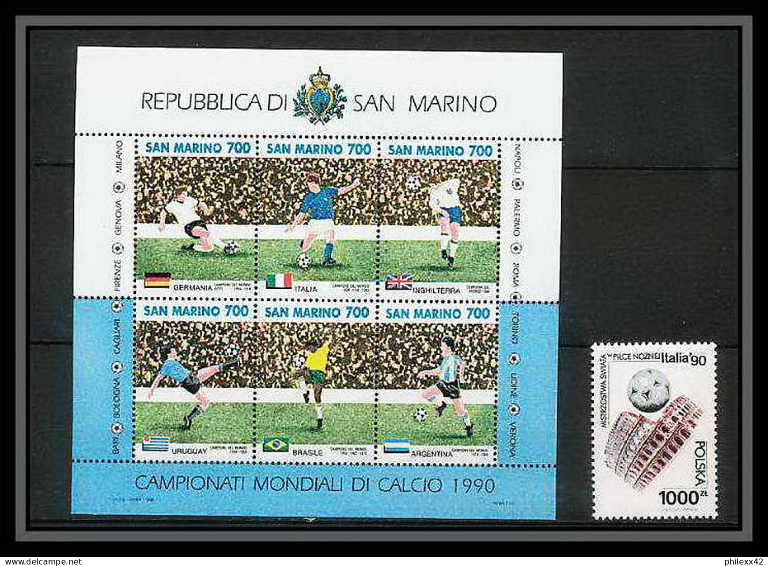 186 Football (Soccer) Italia 90 Neuf ** MNH - Saint-Marin (San Marino)  - 1990 – Italien