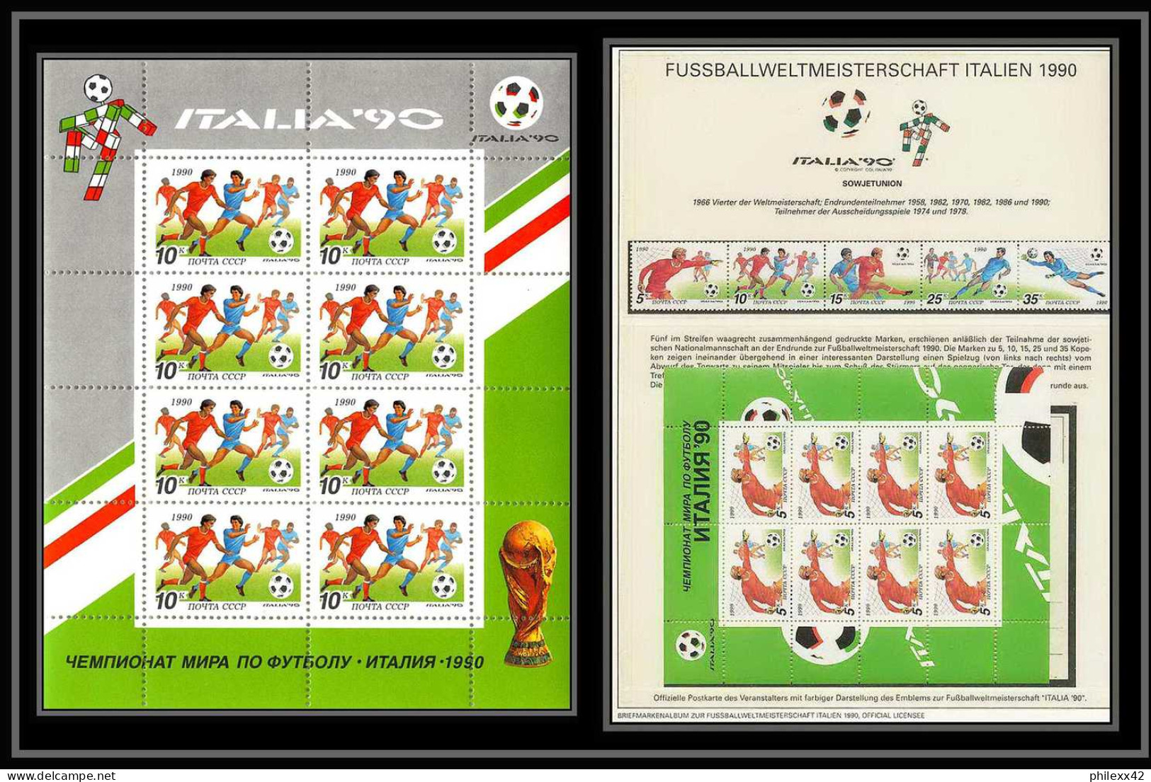 189 Football (Soccer) Italia 90 Neuf ** MNH - Russie (Russia Urss USSR) - 1990 – Italien