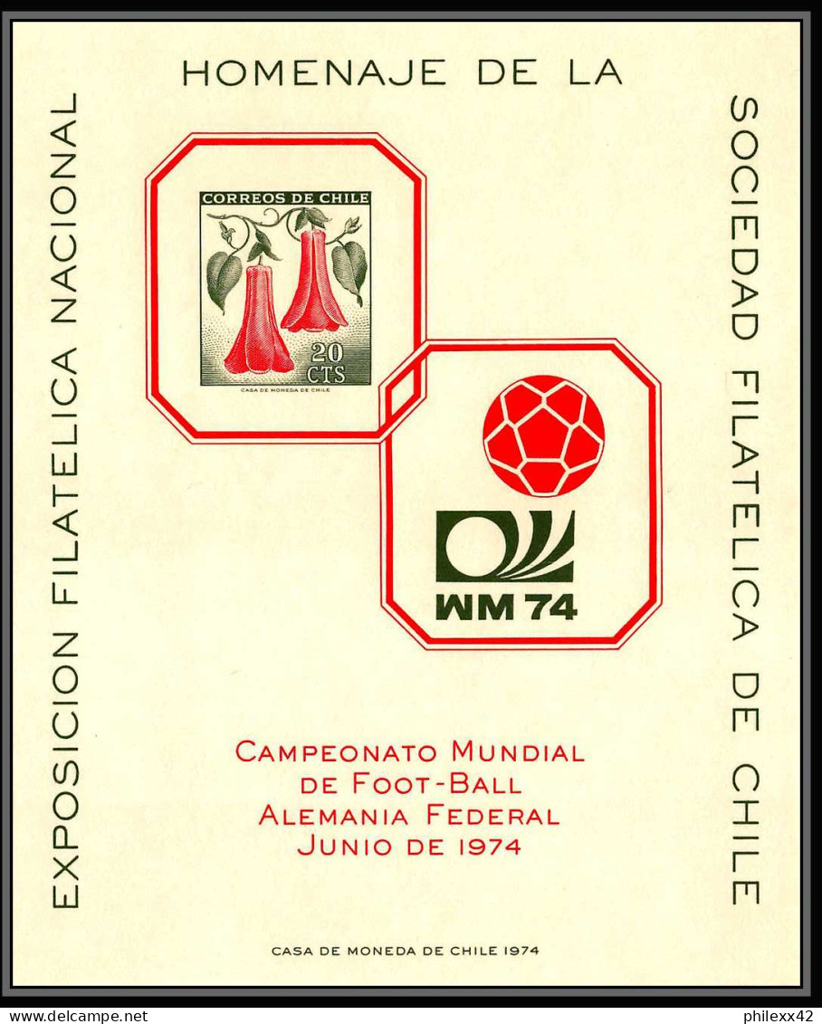 197 Football (Soccer) Allemagne 1974 Munich Neuf ** MNH - Chili (chile) Chili - Bloc Spécial Carton  - 1974 – Alemania Occidental