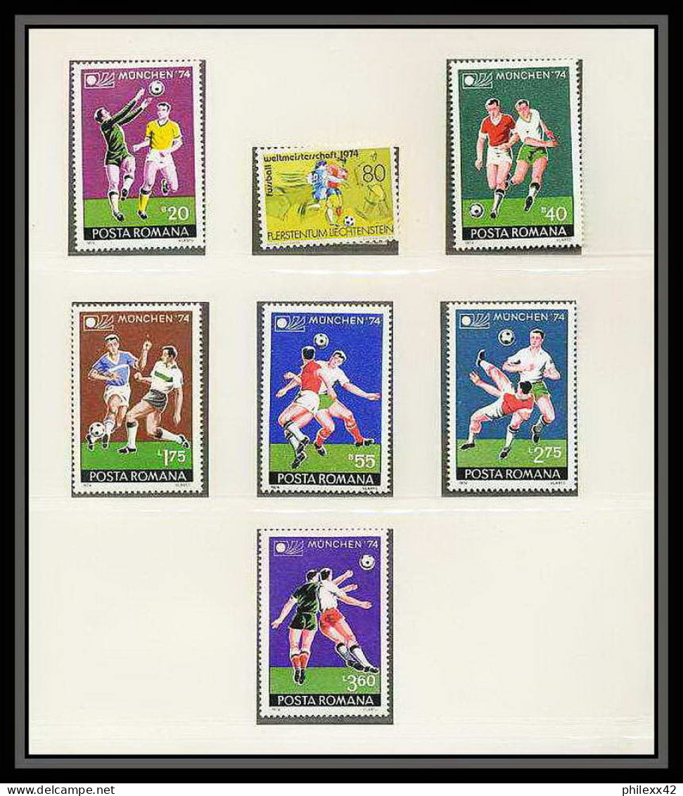 281 Football (Soccer) Allemagne 1974 Munich - Neuf ** MNH - Roumanie (Romania) / Romana N° 3203-3208 + Blocs 114/5 - 1974 – West Germany