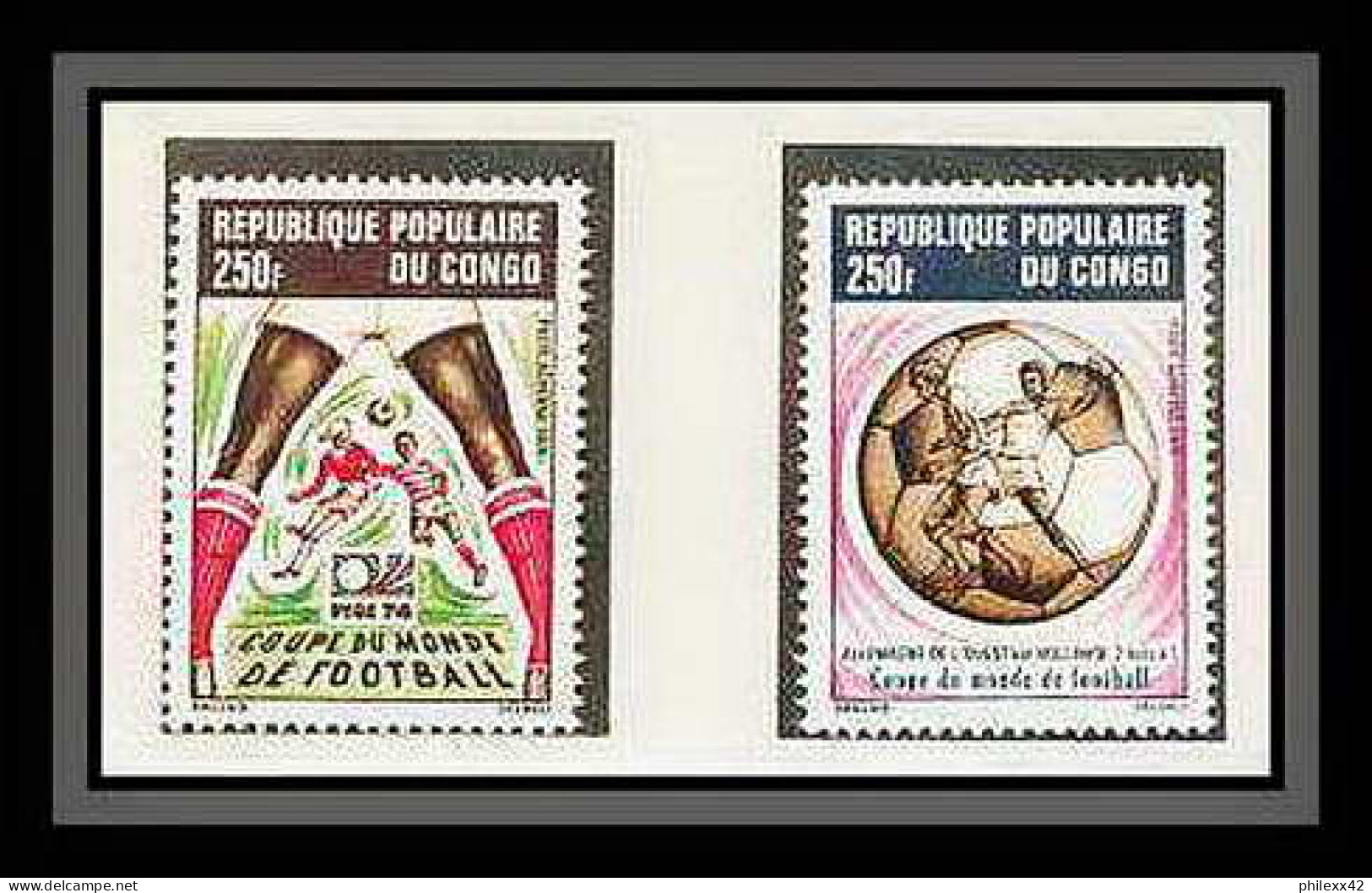 285 Football (Soccer) Allemagne 1974 Munich - Neuf ** MNH - Congo N° 411/6  - 1974 – Germania Ovest