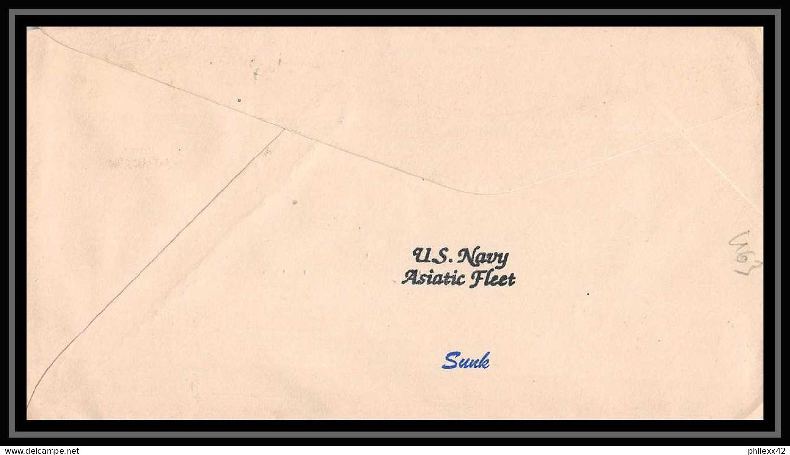 463 USA 1953 - Asiatic Fleet Us Navy USS Canopus (AS-9) Lettre Navale Cover Bateau Sip Boat  - Lettres & Documents
