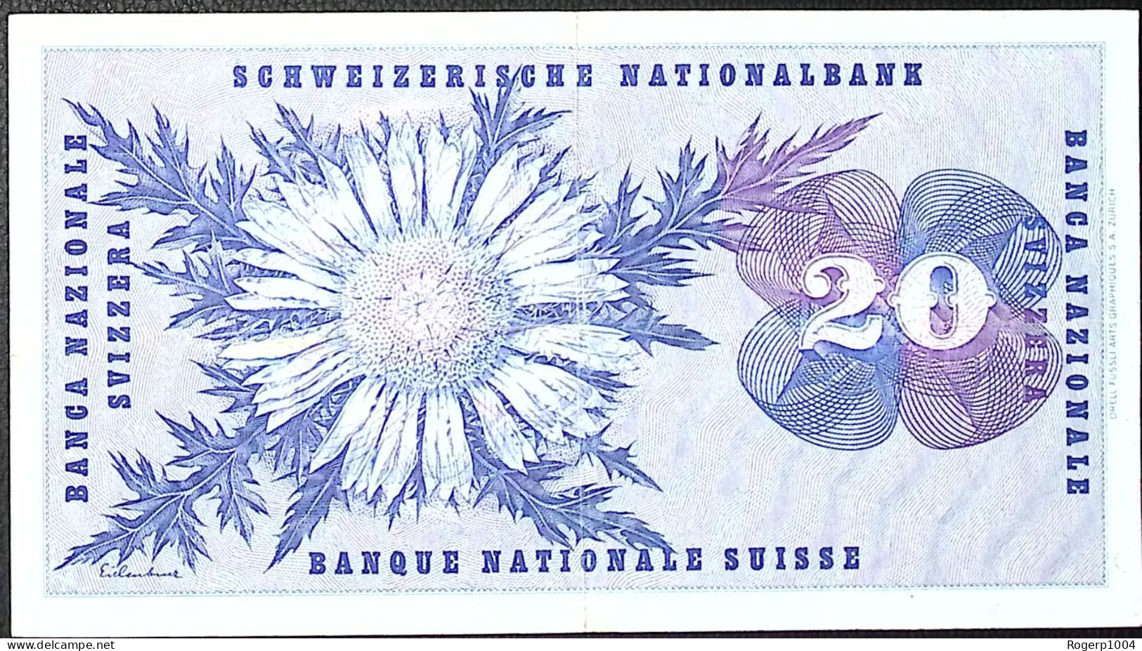 SUISSE/SWITZERLAND * 20 Francs * Dufour * 07/03/1973 * Etat/Grade TTB/VF - Svizzera