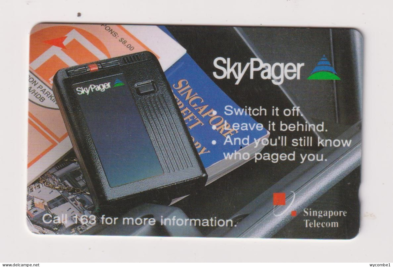 SINGAPORE - Sky Pager GPT Magnetic Phonecard - Singapour