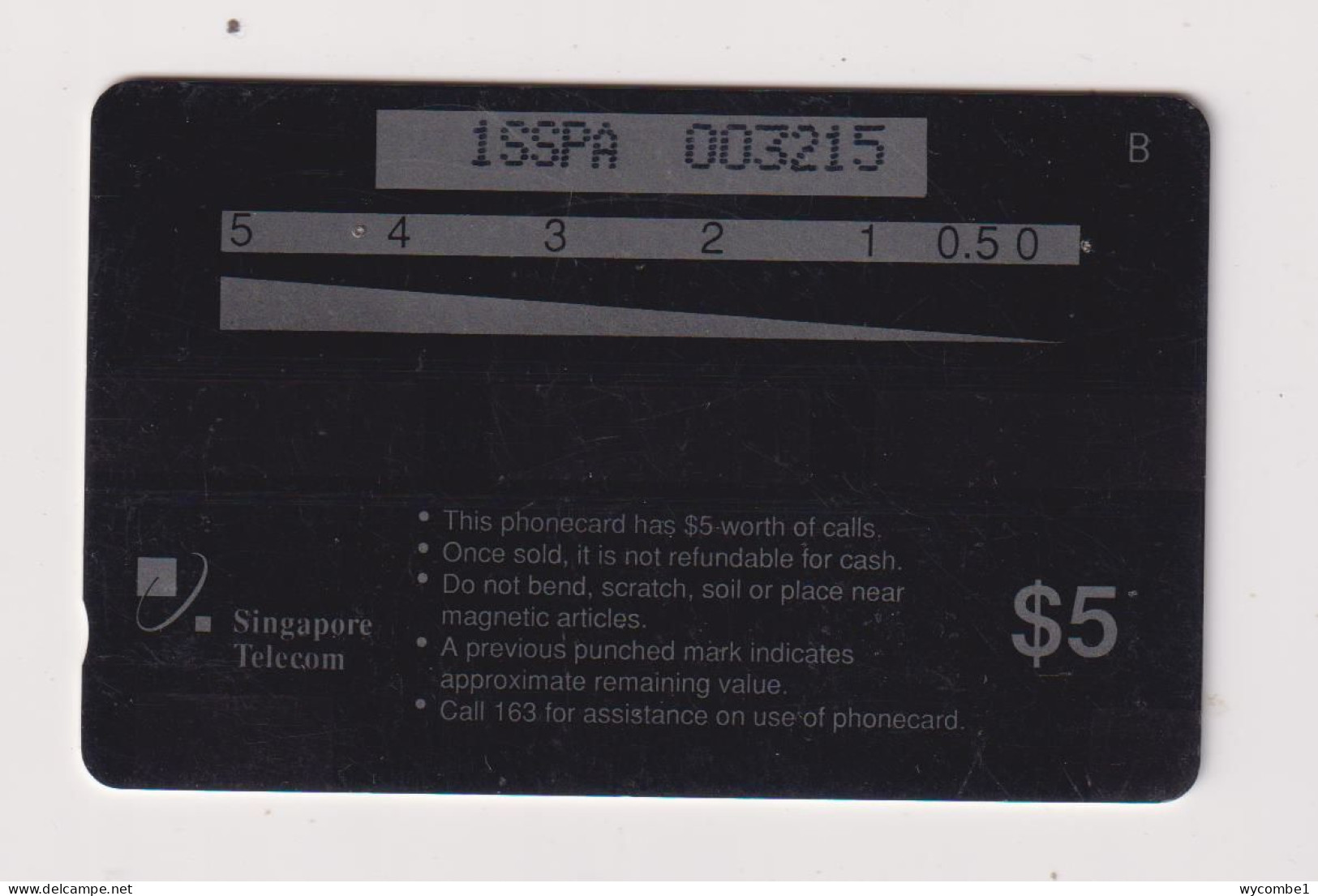 SINGAPORE - Sky Pager GPT Magnetic Phonecard - Singapur