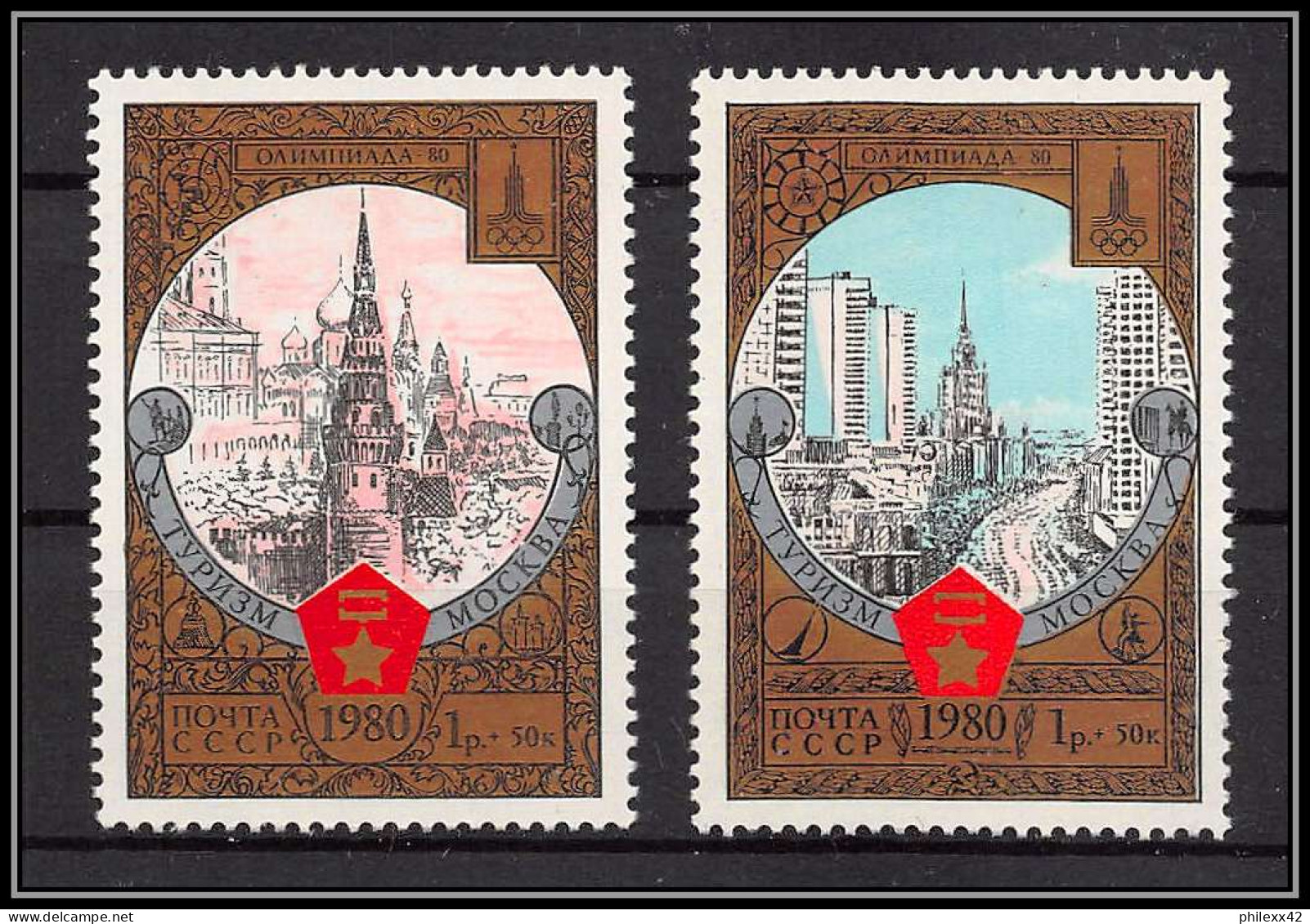 Russie (Russia Urss USSR) - 108 - N°4670/4671 OR Gold Stamps Jeux Olympiques Olympic Games 1980 Moscow 80 - Summer 1980: Moscow