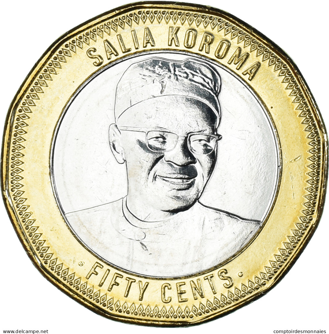 Monnaie, Sierra Leone, 50 Cents, 2022, Salla Koroma, SPL, Bimétallique - Sierra Leona
