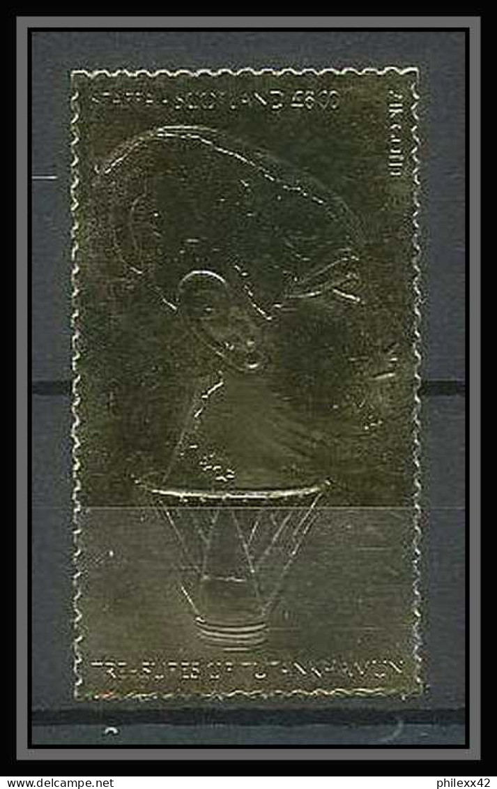 420a Staffa Scotland Egypte (Egypt UAR) Treasures Of Tutankhamun 15 OR Gold Stamps 23k Tirage 2 Brillant Neuf** Mnh - Scotland