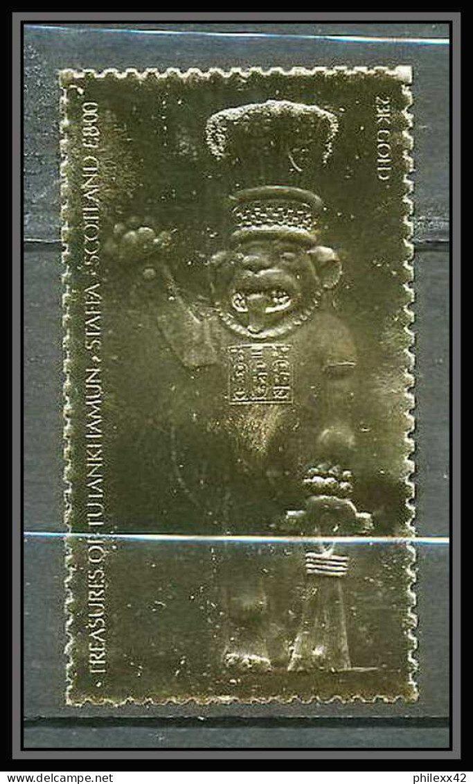 427 Staffa Scotland Egypte (Egypt UAR) Treasures Of Tutankhamun 24 OR Gold Stamps 23k Neuf** Mnh - Scotland