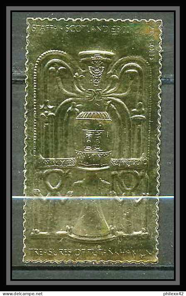 428 Staffa Scotland Egypte (Egypt UAR) Treasures Of Tutankhamun 25 OR Gold Stamps 23k Neuf** Mnh - Scozia