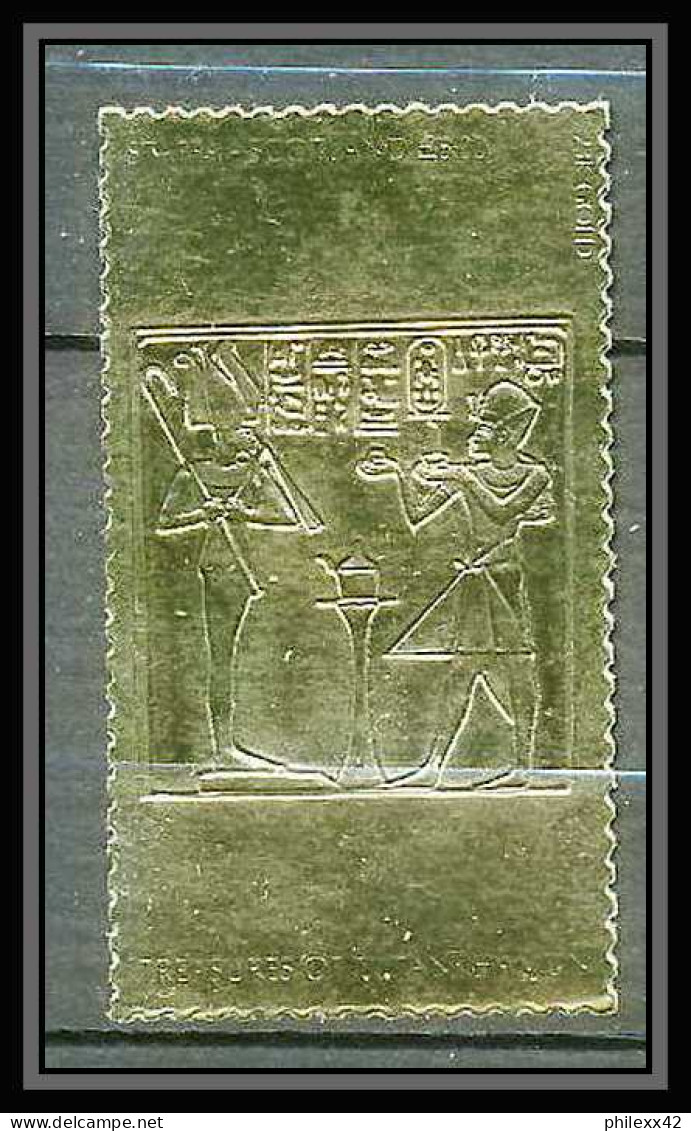 434 Staffa Scotland Egypte (Egypt UAR) Treasures Of Tutankhamun 32 OR Gold Stamps 23k Neuf** Mnh - Scozia