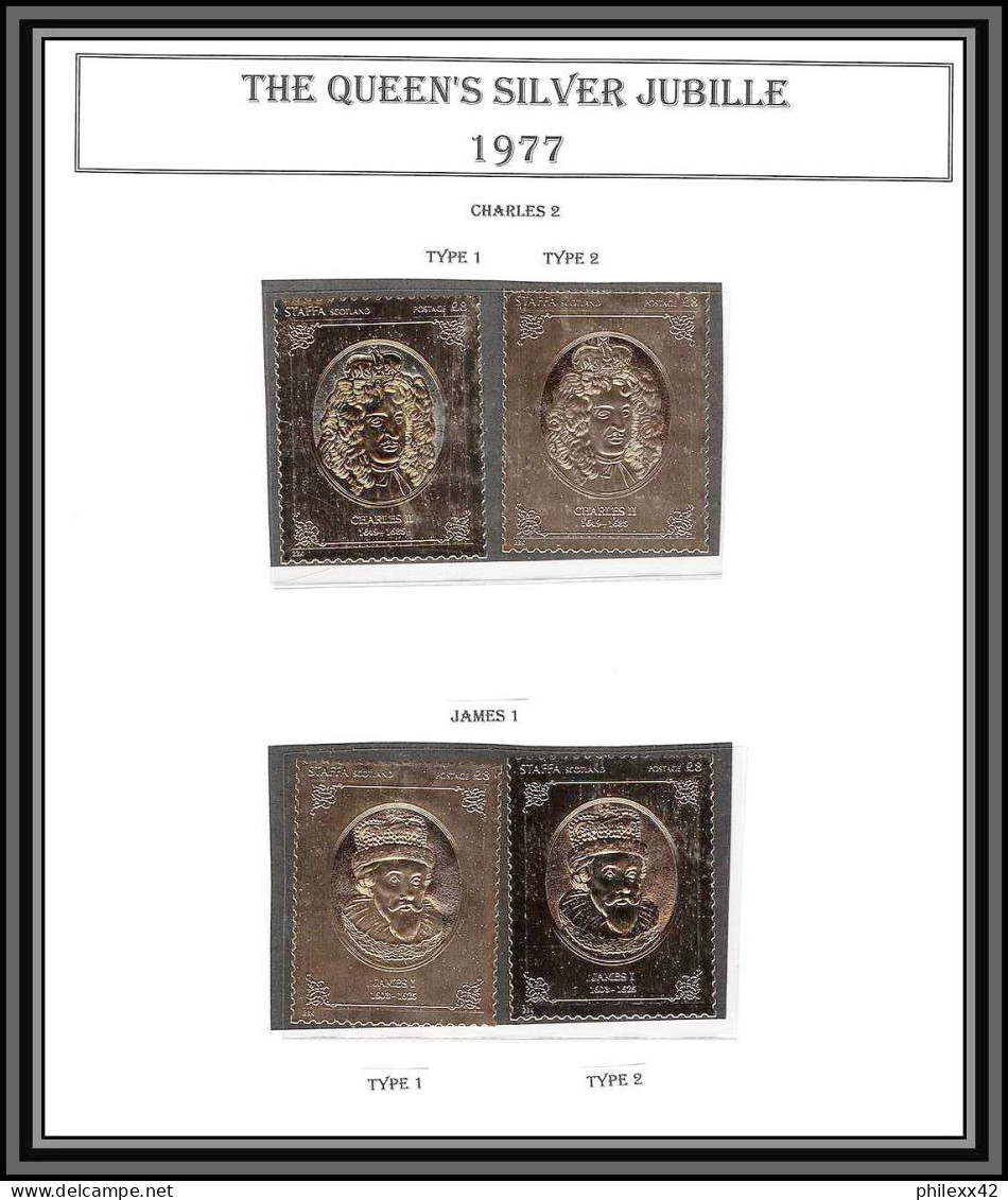 471a collection Staffa Scotland - the queen's silver jubilee 1977 36 OR gold stamps king/Monarchy United Kingdom **