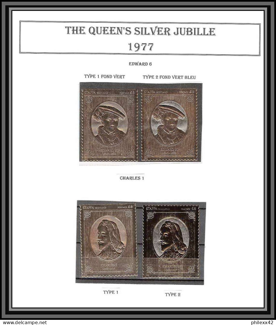 471a collection Staffa Scotland - the queen's silver jubilee 1977 36 OR gold stamps king/Monarchy United Kingdom **