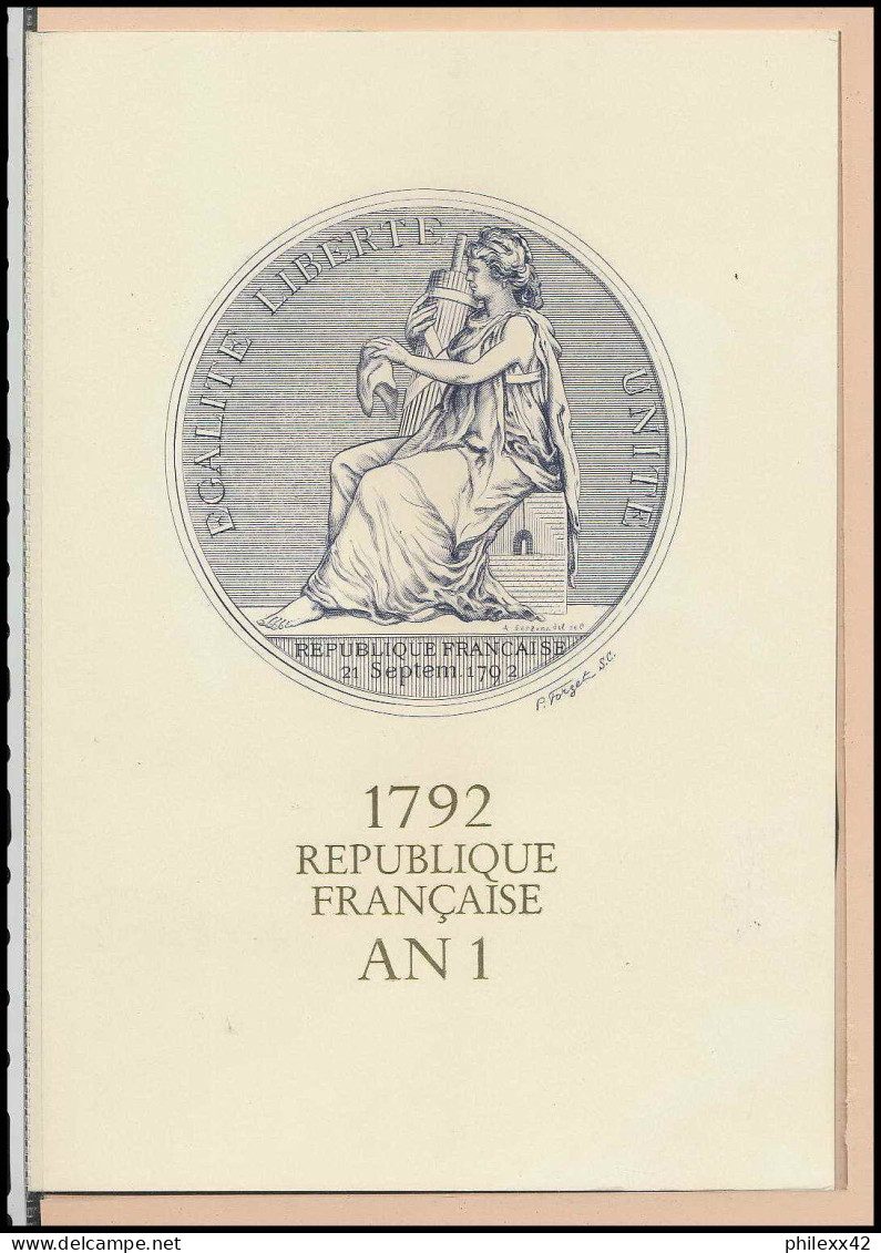 261 France bicentenaire révolution francaise lot N° 2772/2775 LETTRES DOCUMENTS fdc max