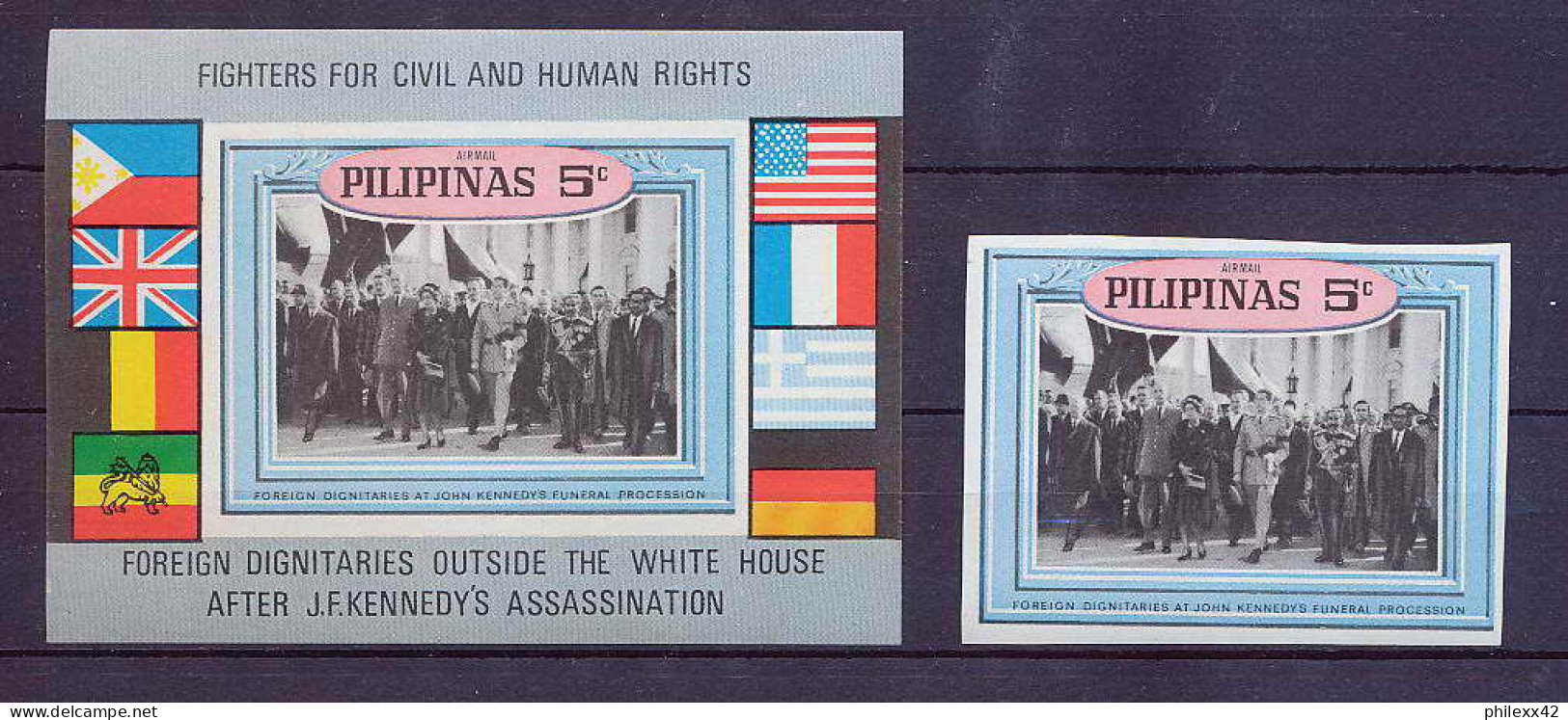 Philippines (pilipinas) - 47a - De Gaulle Et Kennedy BLOC Non Dentelé (imperforate) NON EMIS Neuf ** Mnh - Kennedy (John F.)