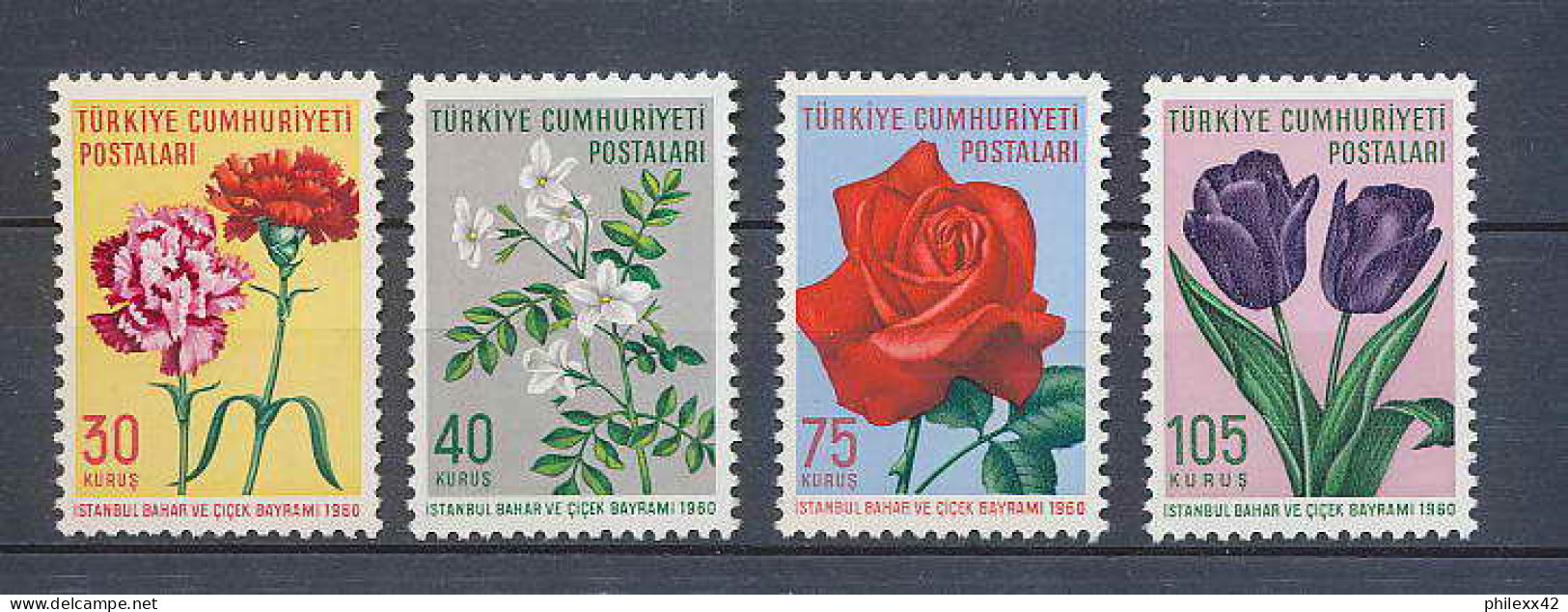 Turquie (Turkey) - 108 - N° 1528/31 Fleurs (fleur Flower Flowers) Neuf ** Mnh - Neufs