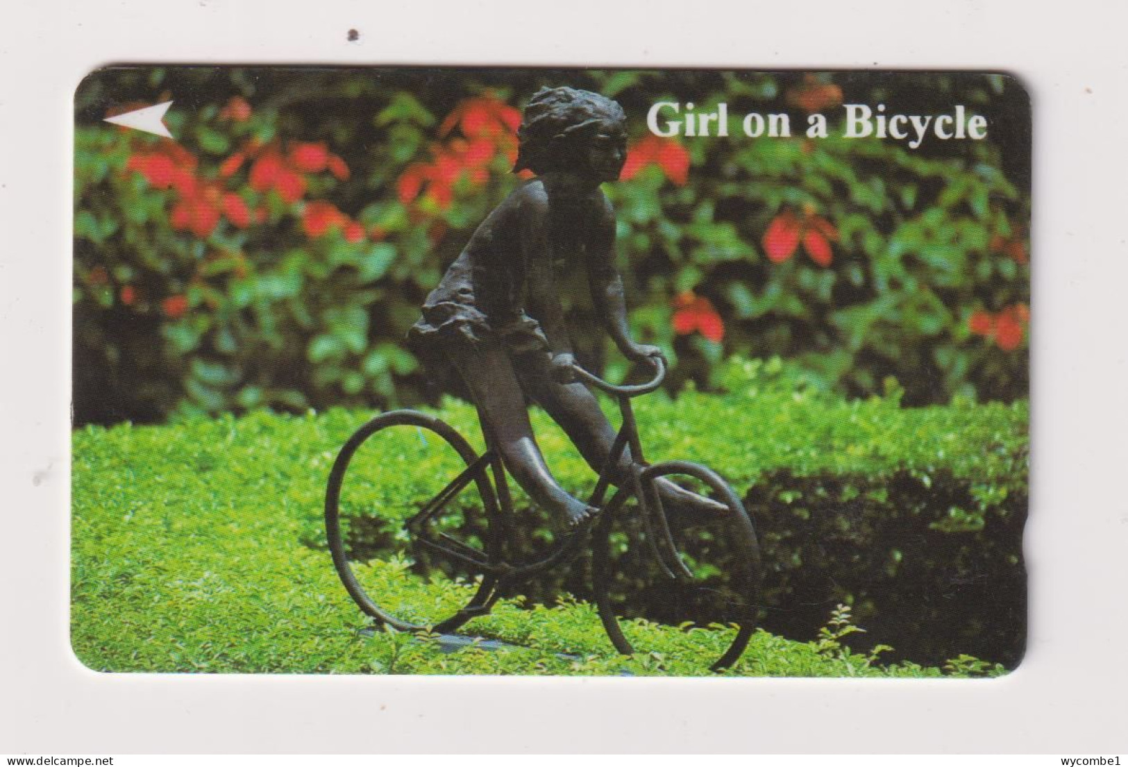 SINGAPORE - Girl On A Bicycle GPT Magnetic Phonecard - Singapur
