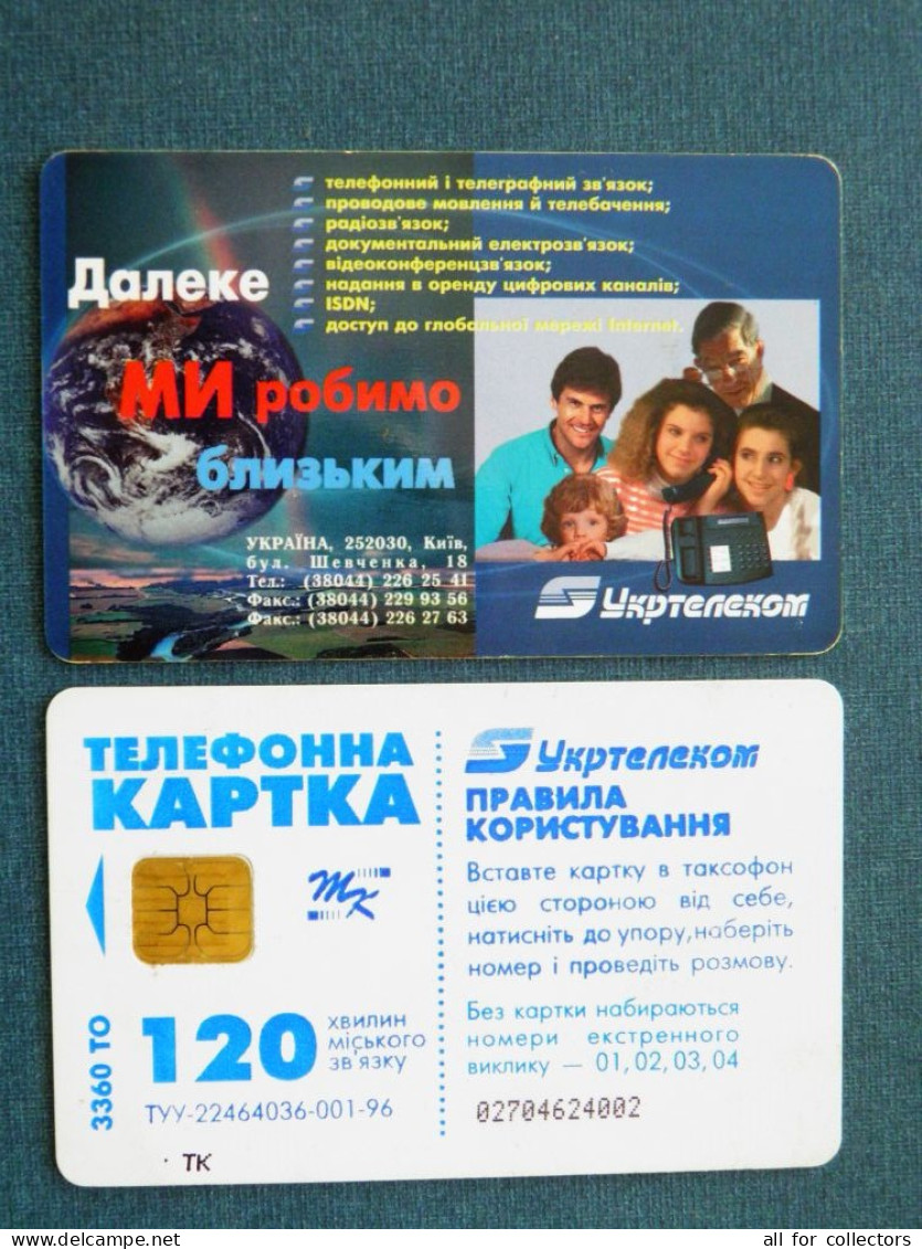 Phonecard Chip Advertising Ukrtelecom 3360 Units 120 Calls UKRAINE - Ukraine